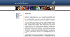 Desktop Screenshot of chem.qau.edu.pk