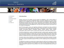 Tablet Screenshot of chem.qau.edu.pk
