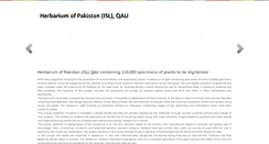 Desktop Screenshot of herbarium.qau.edu.pk